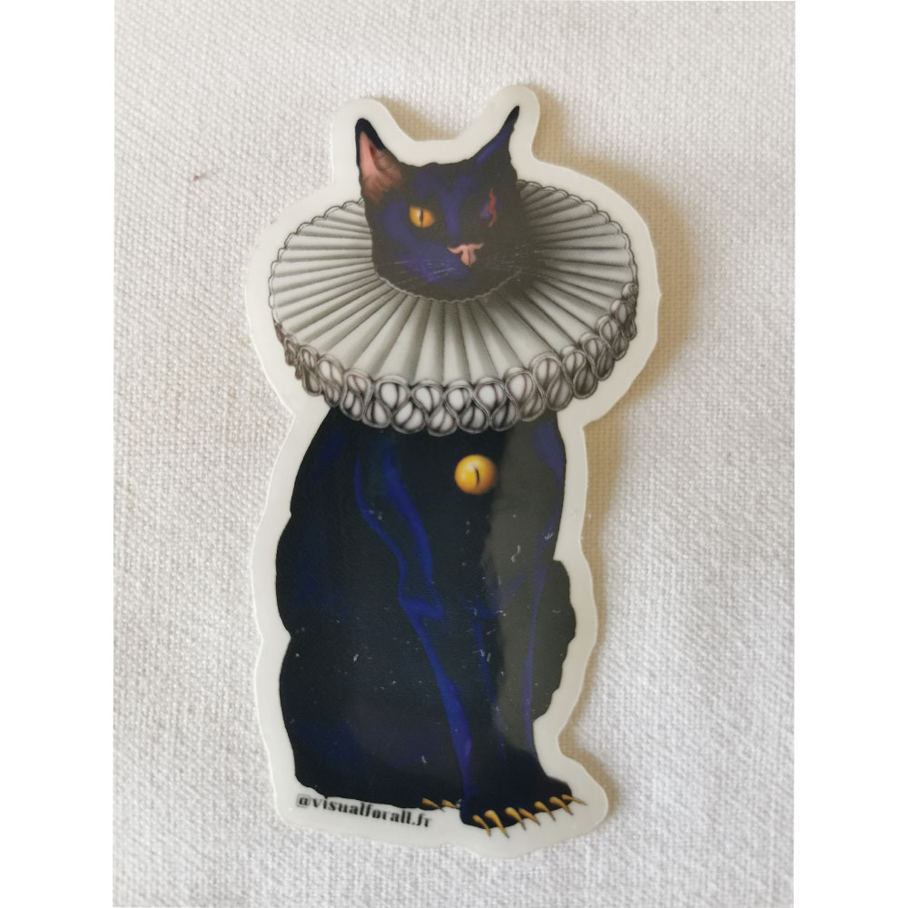 Sticker vinyle “Chat noir mystique” – Image 4