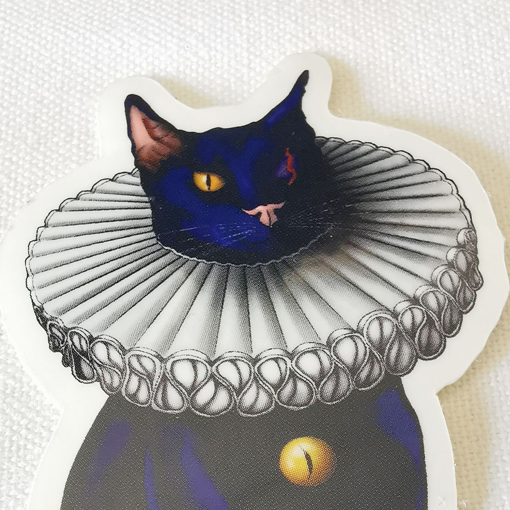 Sticker vinyle “Chat noir mystique” – Image 3