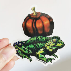 Sticker vinyle “Grenouille aux multiples yeux”