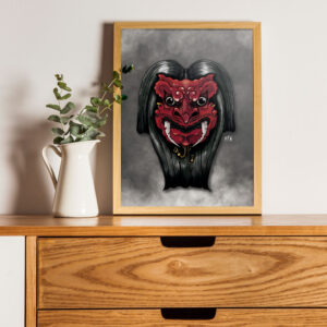 Masque de Nô – Le Démon Rouge Vengeur