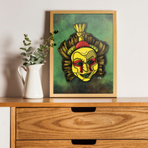 Masque du Soleil – Divinité Maya Dorée